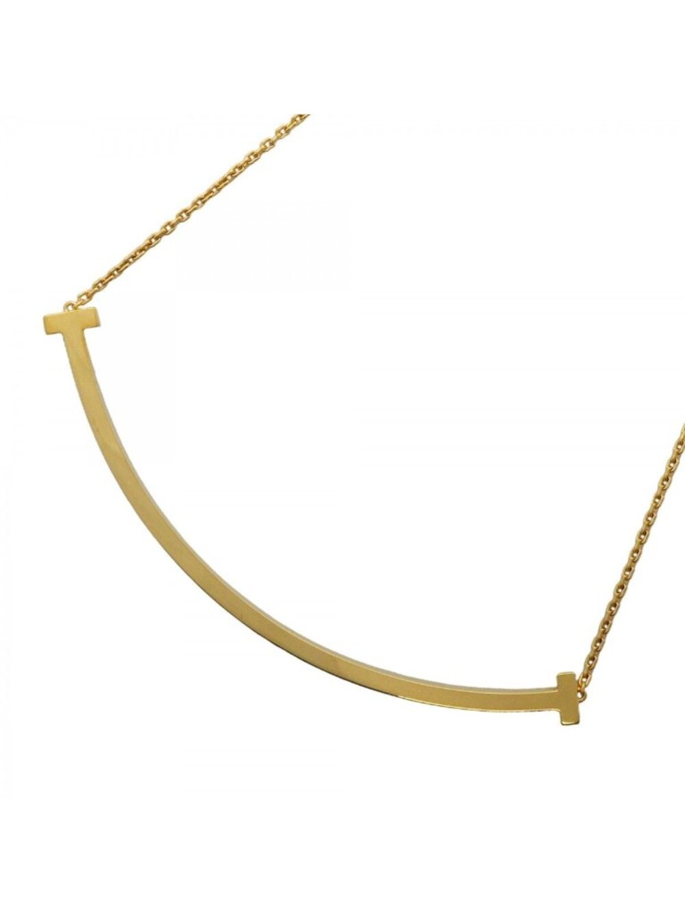 Tiffany & Co Necklace T Smile Extra Large 18k Yellow Gold